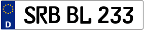 Trailer License Plate
